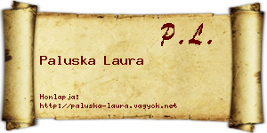 Paluska Laura névjegykártya